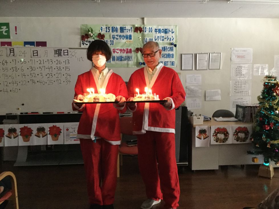 12月24日 クリスマス会 なごやかニュース デイサービスセンター なごやか方南町 東京都杉並区