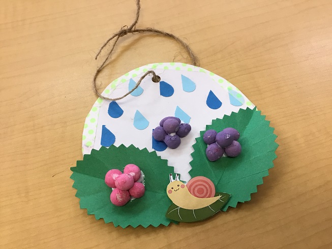 今月の手工芸は紫陽花作りです なごやかニュース デイサービスセンター なごやか神楽坂 東京都新宿区